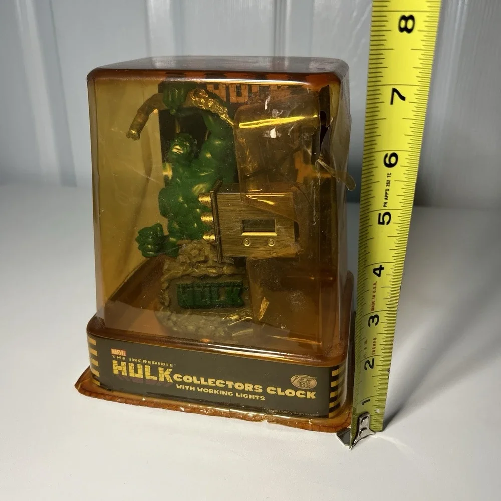 2003 Tek Time Marvel The Incredible‎ HULK Collectors Clock With Working Lights